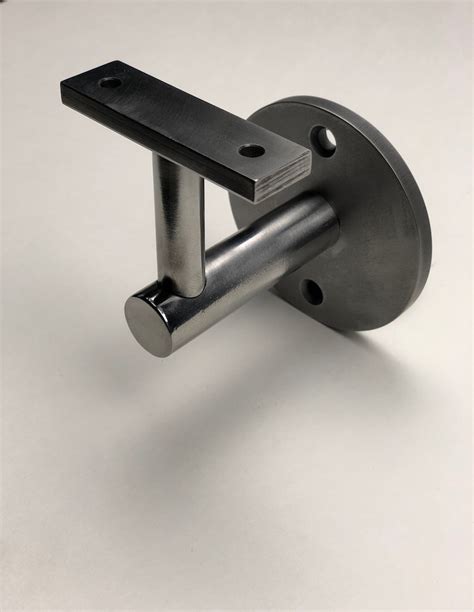 gun metal handrail brackets|metal handrail mounting bracket.